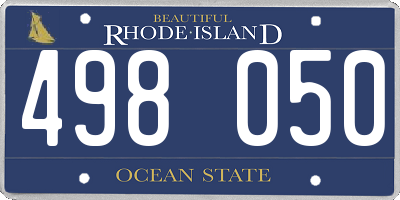 RI license plate 498050