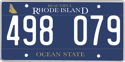 RI license plate 498079