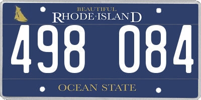 RI license plate 498084