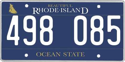 RI license plate 498085