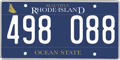 RI license plate 498088