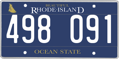RI license plate 498091