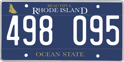 RI license plate 498095