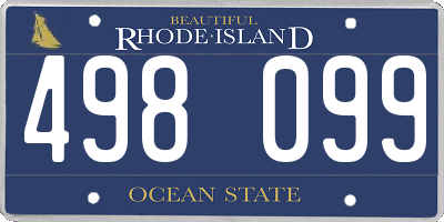 RI license plate 498099