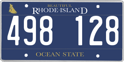 RI license plate 498128