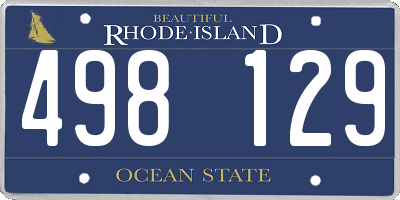 RI license plate 498129