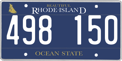 RI license plate 498150