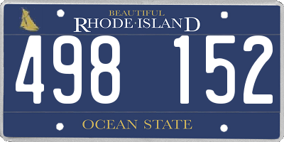 RI license plate 498152