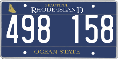 RI license plate 498158