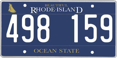 RI license plate 498159