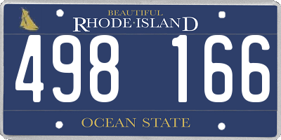 RI license plate 498166