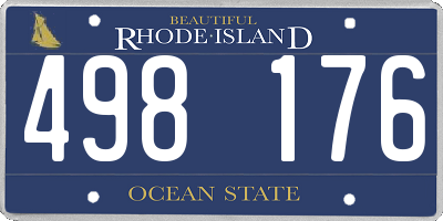 RI license plate 498176