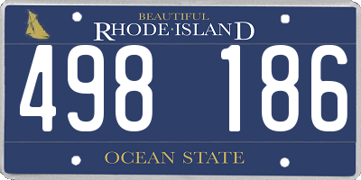 RI license plate 498186