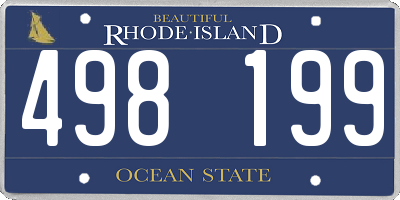 RI license plate 498199