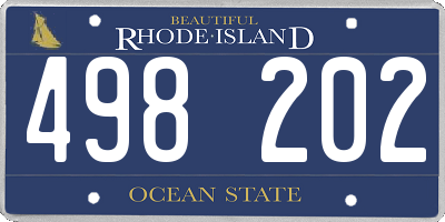 RI license plate 498202