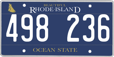 RI license plate 498236