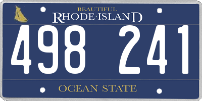 RI license plate 498241