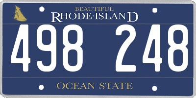 RI license plate 498248