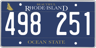 RI license plate 498251