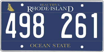 RI license plate 498261