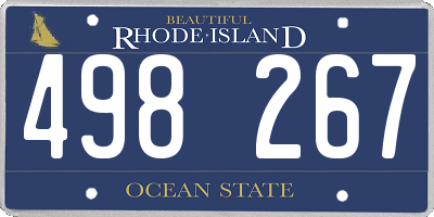 RI license plate 498267