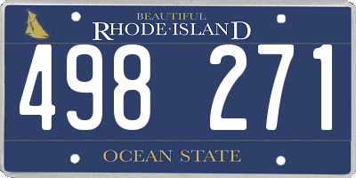 RI license plate 498271