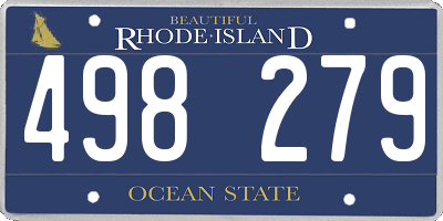 RI license plate 498279