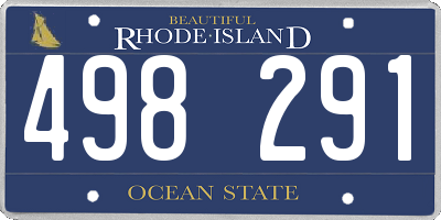 RI license plate 498291