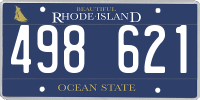 RI license plate 498621