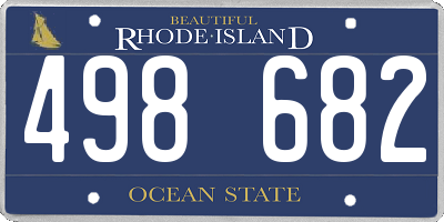 RI license plate 498682