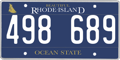RI license plate 498689