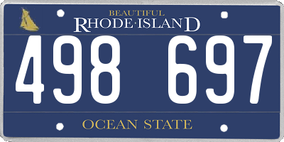 RI license plate 498697