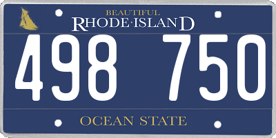 RI license plate 498750