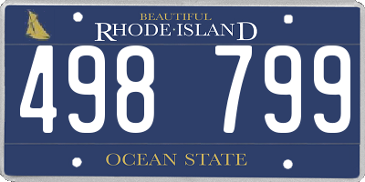 RI license plate 498799