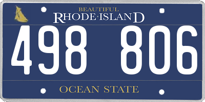 RI license plate 498806