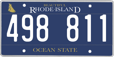 RI license plate 498811