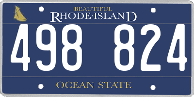 RI license plate 498824