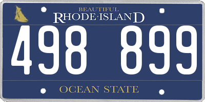 RI license plate 498899