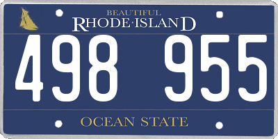RI license plate 498955