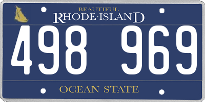 RI license plate 498969