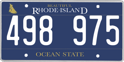 RI license plate 498975