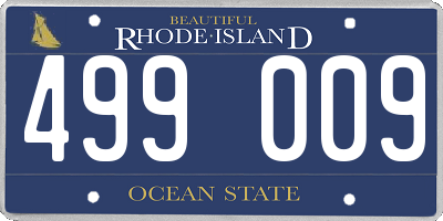 RI license plate 499009