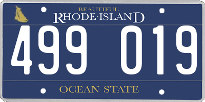 RI license plate 499019