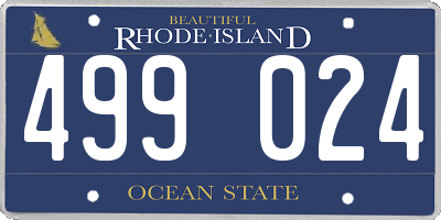 RI license plate 499024