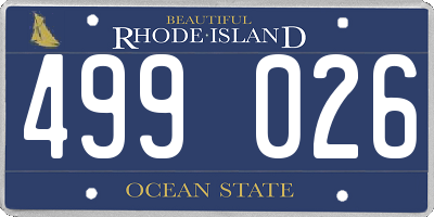 RI license plate 499026