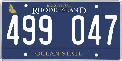RI license plate 499047