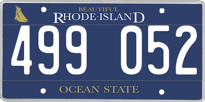 RI license plate 499052