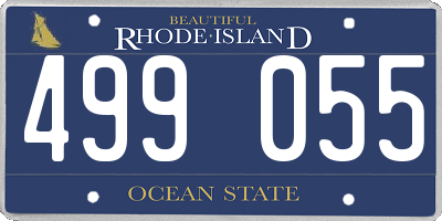 RI license plate 499055