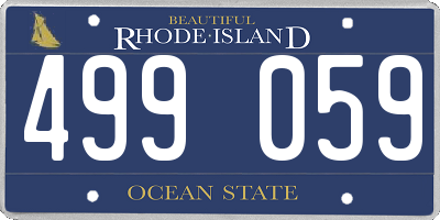 RI license plate 499059