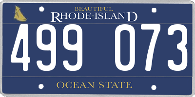 RI license plate 499073